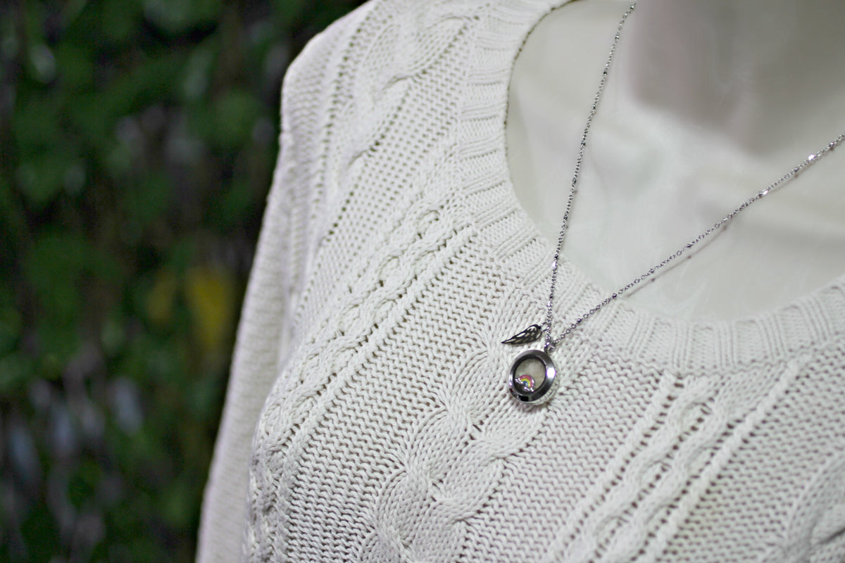Small Pet Fur Locket Necklace
