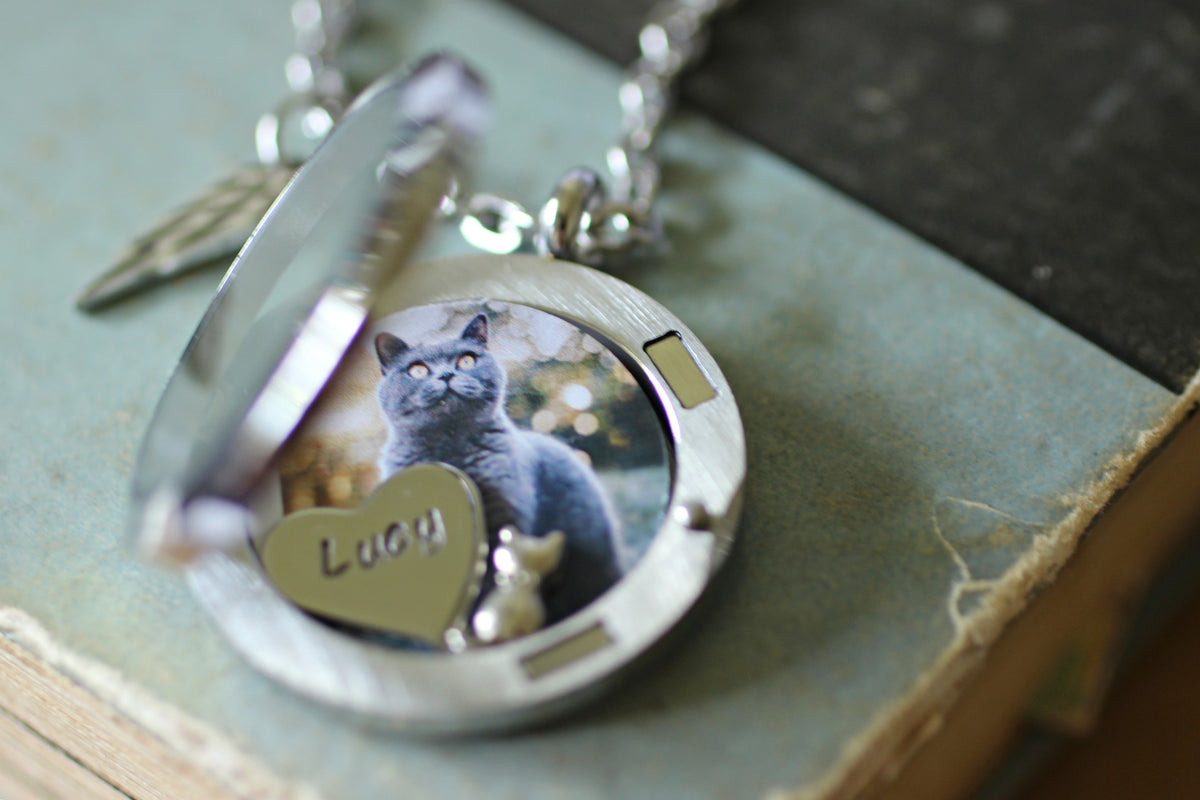 Cat Fur Memory Keepsake Necklace