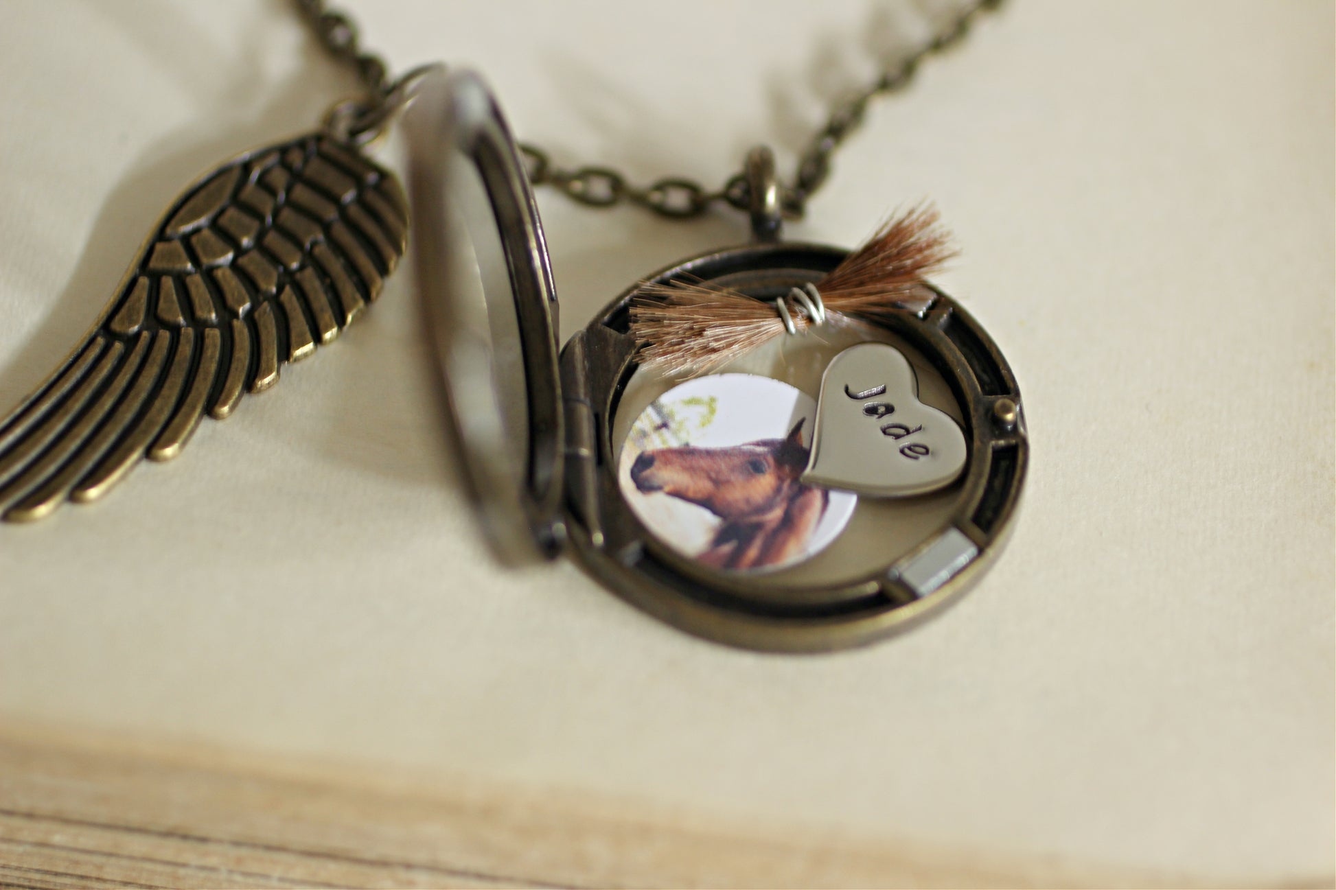 Horse Hair Jewelry, Horse Hair Keepsake, Horse Hair Necklace