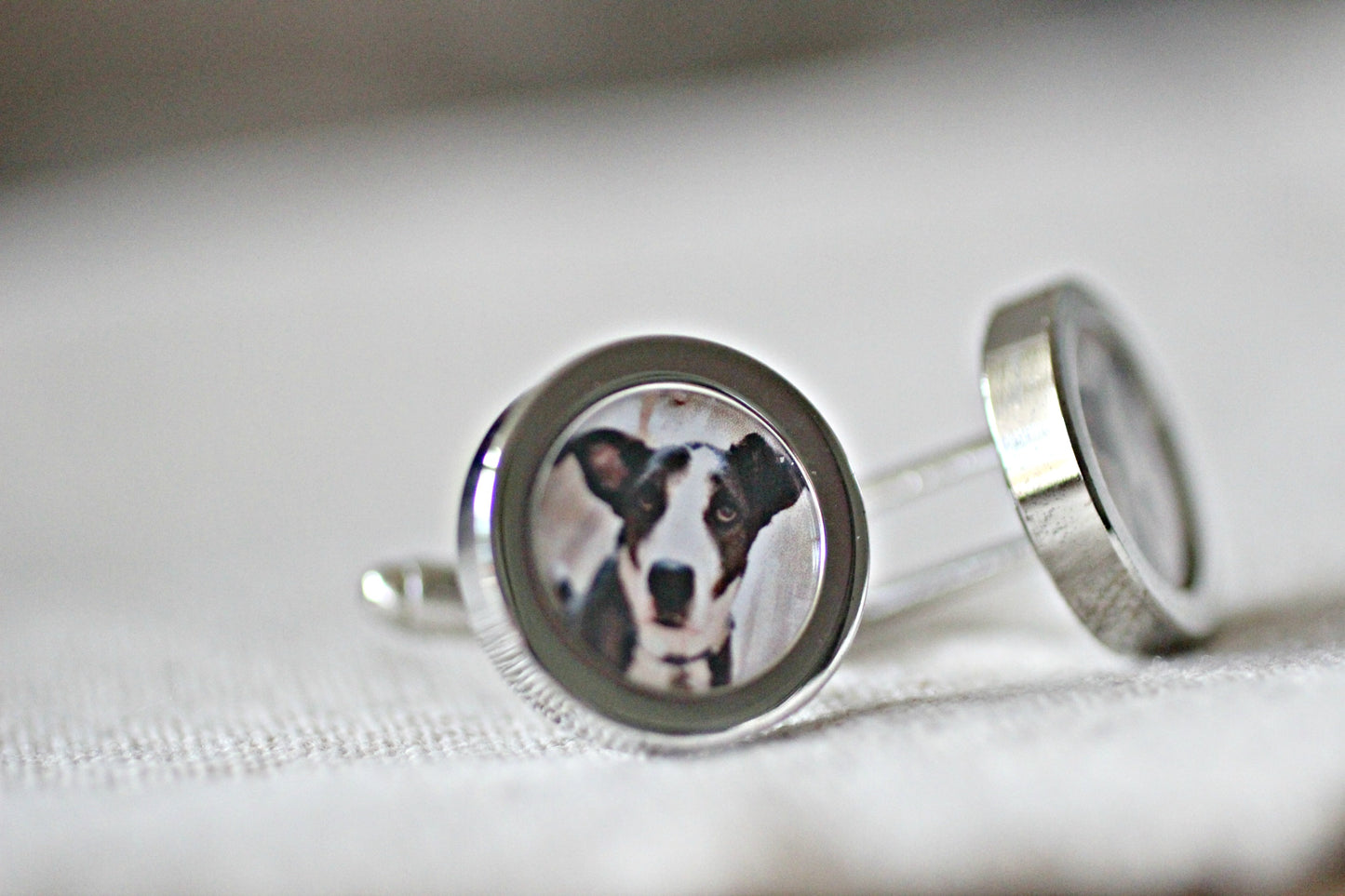 Cufflinks for Groom, Dog Dad Cuff Links, Pet Photo Cufflinks For Him Boyfriend Gift, Custom Photo Cuff Links, Mens Cufflinks, Father's Day Gift