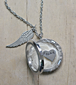 Personalized dog memorial sales necklace