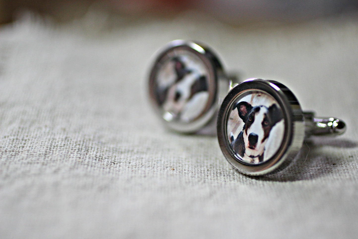Cufflinks for Groom, Dog Dad Cuff Links, Pet Photo Cufflinks For Him Boyfriend Gift, Custom Photo Cuff Links, Mens Cufflinks, Father's Day Gift