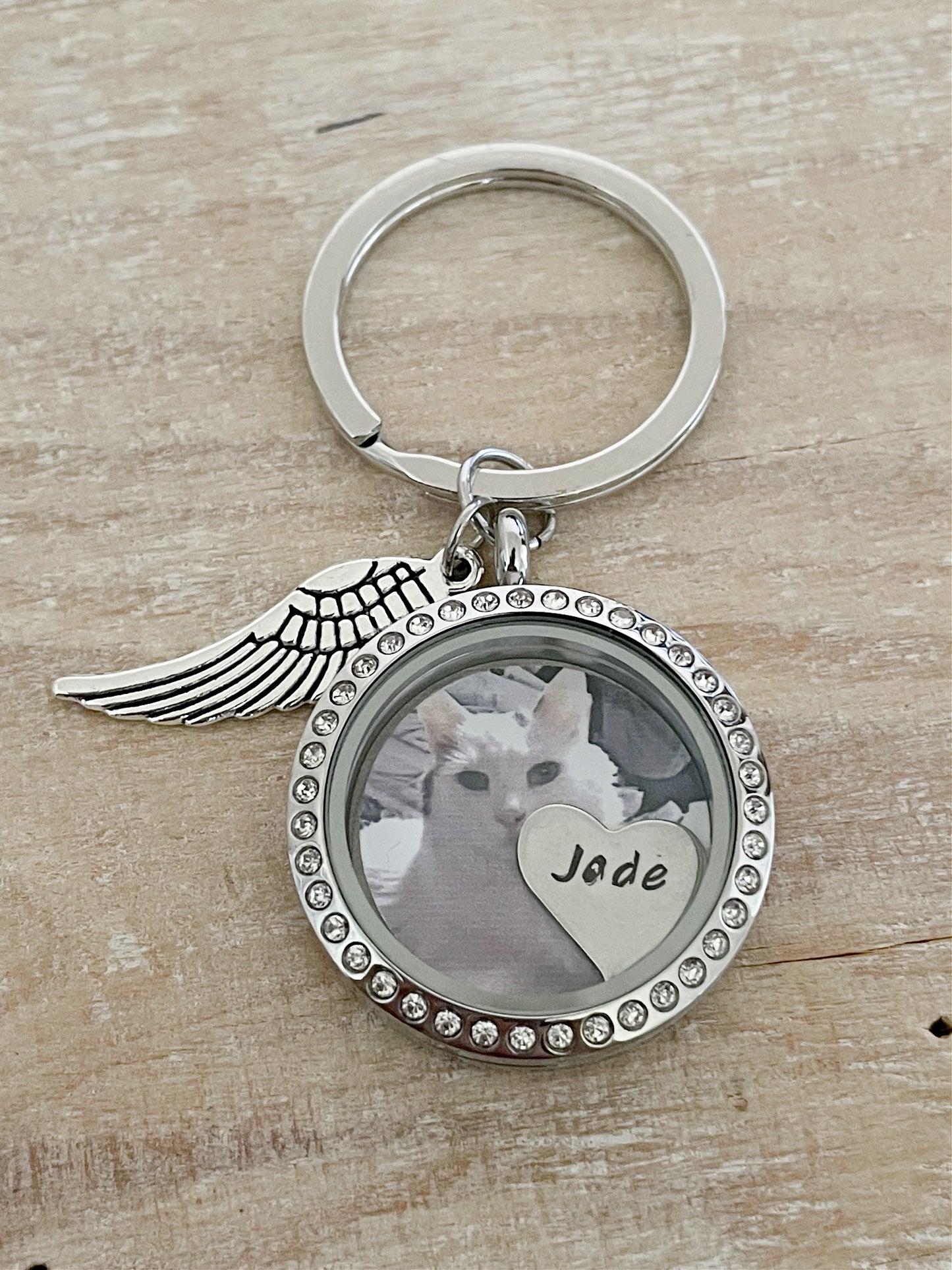 Cat Loss Gifts, Pet Memorial Gift Keychain, Pet Hair locket, Pet Locket Keyring, Pet Fur Memorial Gift, Dog Hair keepsake, Cat Hair Keepsake