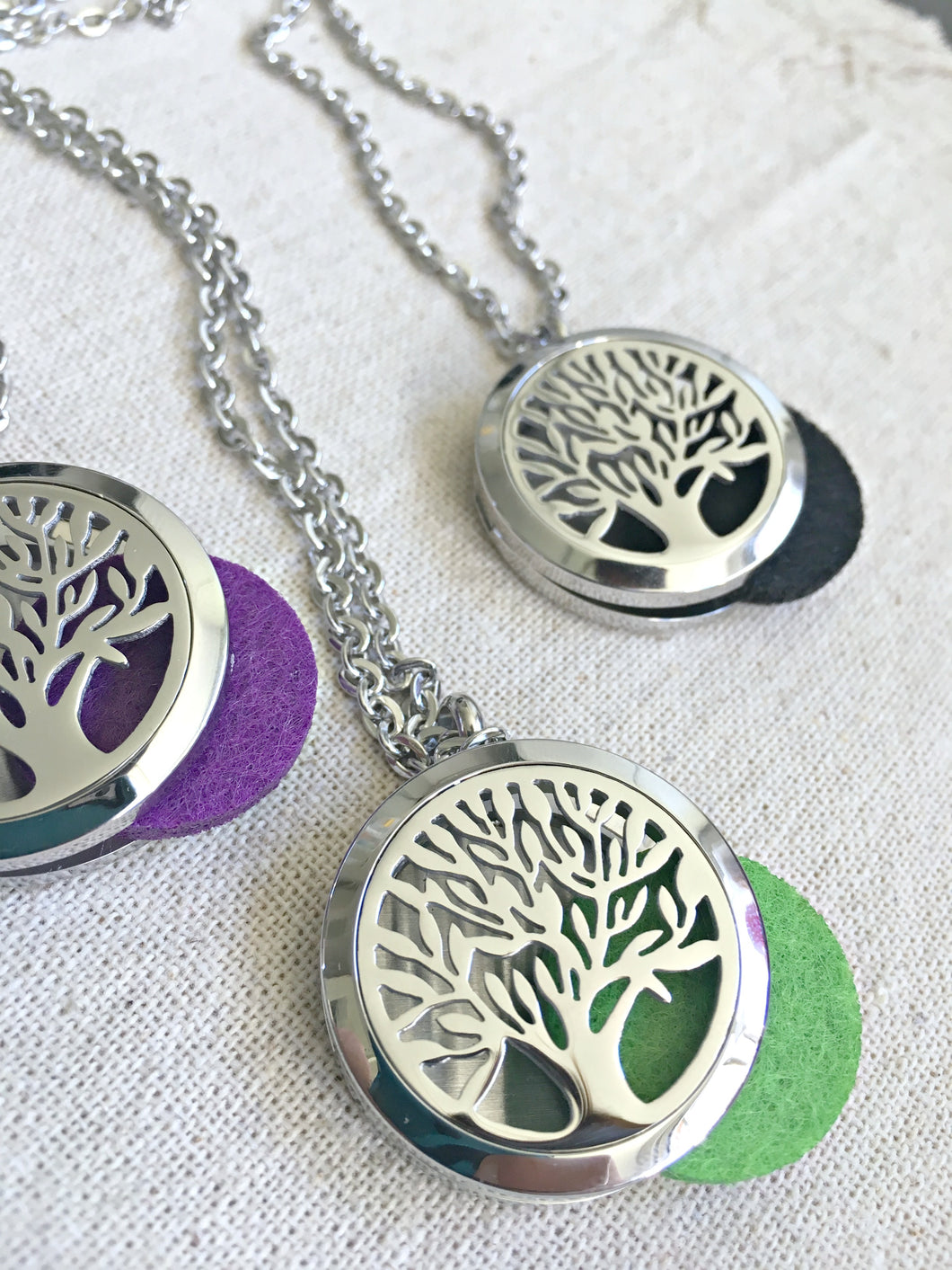 Tree of Life Necklace, Diffuser Locket Necklace, Stainless Steel Essential Oil Necklace, Essential Oil Diffuser, Self Care Gifts